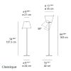 Melampo Artemide lampe de plancher Classique dimensions