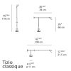 Tizio classique de table Artemide Richard Sapper dimensions