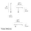 Tizio micro de table Artemide Richard Sapper dimensions