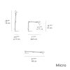 Tolomeo lampe de table Artemide Michele de Lucchi dimensions micro