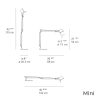 Tolomeo lampe de table Artemide Michele de Lucchi dimensions mini