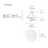 Pirce Suspension Classic Artemide Lighting Dimensions
