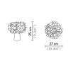Clizia lampe de table Slamp dimensions
