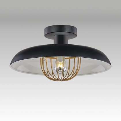 Verona plafonnier cage style industriel