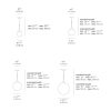 Castore luminaire suspendu Artemide dimensions
