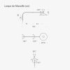 Lampe de Marseille Nemo Lighting applique murale dimensions