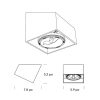 25˚ TossB Lighting Plafonnier Ceiling Spec