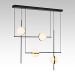 Tagliato Alora Lighting Suspension Linéaire Black Gold