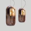 artemide gople suspension fini cuivre satiné copper